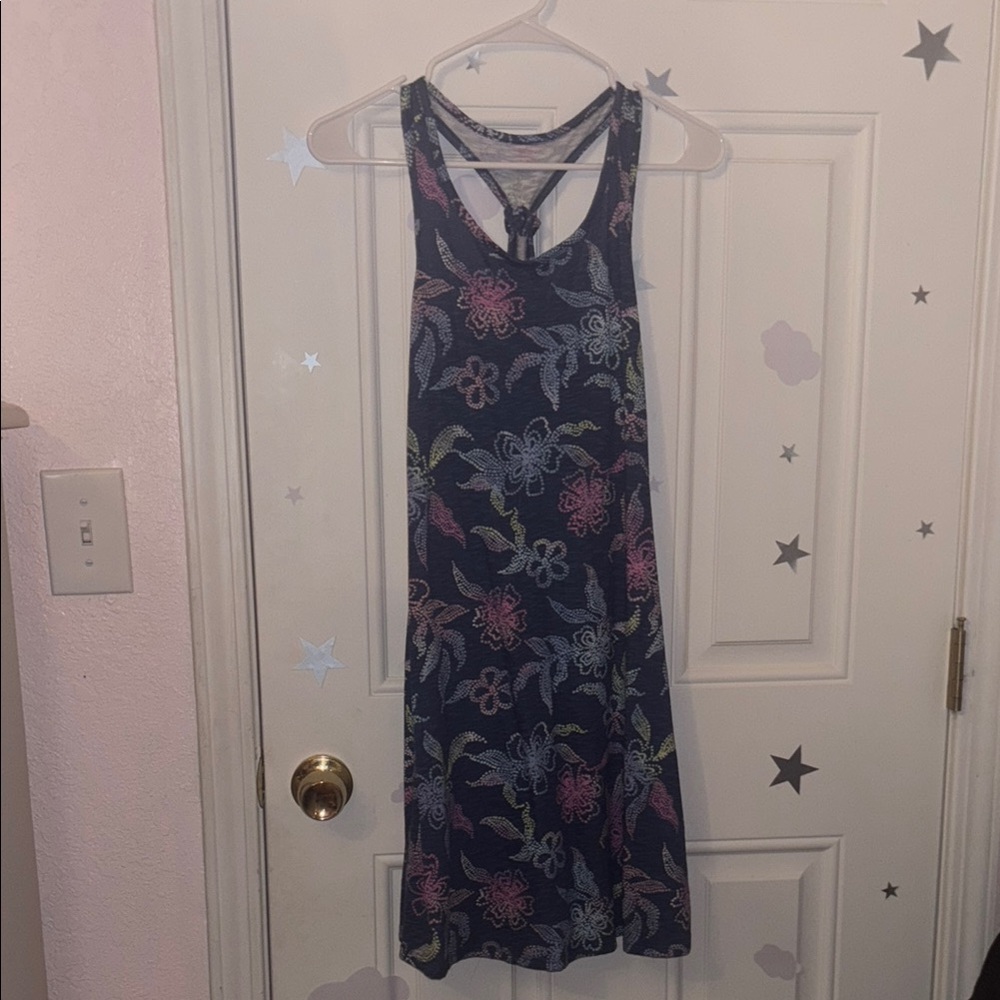 SO Blue Cotton Blend Dress
